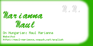 marianna maul business card